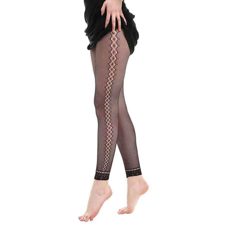 Gatsby Fishnet Abstract Leggings,Bottoms,Mad Style, by Mad Style