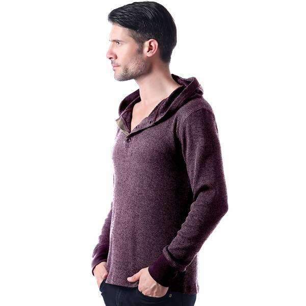 Mad Hooded Henley Shirt,,Mad Style, by Mad Style
