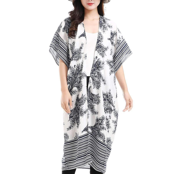 MonoChrome Kimono,Outerwear,Mad Style, by Mad Style